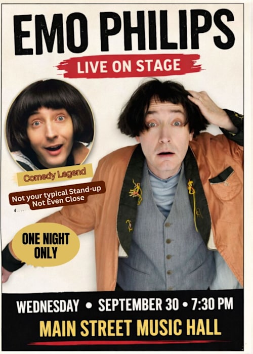 Emo Phillips and Tim Cavanagh at Main Street Music Hall